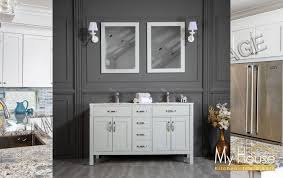 Have a project coming up? Otto Home Goods Vanities 60 Double Fawna Light Gray