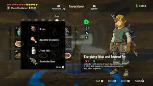Full Legend Of Zelda Breath Of The Wild Recipe Book With Meals And Elixirs Legend Of Zelda Breath Zelda Breath Legend Of Zelda