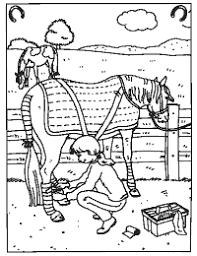 Kleurplaten Paradijs Kleurboek Manege Kleurboek Kleurplaten Paarden