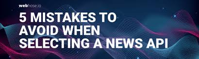 We have raw trade data and. 5 Mistakes To Avoid When Selecting A News Api By Ran Geva Datadriveninvestor
