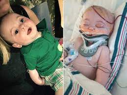 My heart shattered… i've myself to blame…. Baby Who Suffered Brain Damage After Falling Off Bed Makes Miracle Recovery People Com