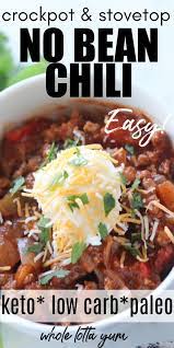 Easy Chili Recipe Without Beans Low Carb Chili Recipe Chili Recipe Easy Chili Recipe Crockpot Keto Chili Recipe