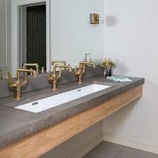 The sink is super solid and mostly wood. Salvaged Wood Bathroom Vanity Design Ideas