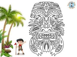 Totem pole faces coloring pages free printable totem pole coloring pages for kids and all other pictures, designs or photos on our website are copyright of their respective owners. Totem Pole Face Coloring Page Free Printables Treasure Hunt 4 Kids