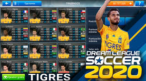 Los escudos, las camisetas del club américa de méxico están hechas inspiradas en buenos diseños. Plantilla De Los Tigres Con Diego Reyes Para Dream League Soccer 2019 2020 Youtube
