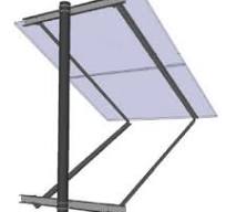 General Specialties Side-Of-Pole Solar Mount for 2X 36-Cell Panel - SOP-S-A