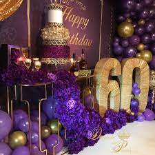 Is this purchasing process making your head tumbling around? Amethyst 60th Birthday Celebration By Diamant Du Parris Inc 60th Birthday Party Decorations Elegant Birthday Party 50th Birthday Centerpieces