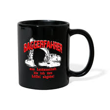 Luigi Shop Baggerfahrer Leidenschaft Bagger Tasse Einfarbig In 2020 Bagger Fahren Tassen Geschenk Spruche