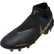 Black And Gold Youth Football Cleats Black Lux Pack Nike Phantomvsn Elite Nike Soccer Shoes Soccer Shoes Football Boots