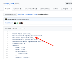 Fix Sdk Ext React Packages Naming Change Extjs To Sencha