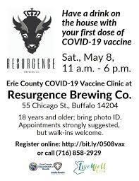 Maybe you would like to learn more about one of these? Mark Poloncarz On Twitter It Is Not Too Late To Attend Our Shot And A Chaser Vaccine Clinic At Resurgencebrew Today Walk Ins Will Be Accepted But Preregister Now Using The Link Below