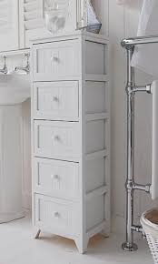 Slim Bathroom Storage Cabinet A Crisp White Freestanding Cottage Bathroom Stor Bathroom Floor Cabinets Slim Bathroom Storage Cabinet Elegant Bathroom Furniture