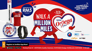 Visualisation for nestle omega plus packaging redesign. Nestle Omega Plus Walk A Million Miles Jomrun Run Rewarded