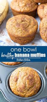 Healthy Banana Muffins In 2020 Healthy Banana Muffins Banana Muffin Recipe Healthy Banana Muffin Recipe