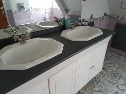 Plan de travail en résine. Test Resinence Renovation Plan De Travail Avec Peinture Resine