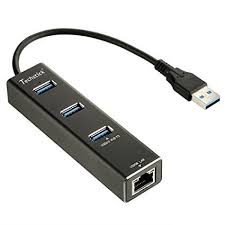 Techstick Aluminum Usb Hub Ethernet Adapter With 3 Port Usb Hub Fits For Windows Xp Windows Vista Windows 7 Windows 8 Windows 10 Ma Usb Hub Usb Chromebook