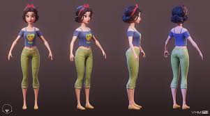Artstation Snow White Victor Herranz Character Model Sheet 3d Model Character Character Modeling