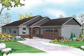 Contemporary home plan to narrow lot. Contemporary Ranch Design Fits Well On Narrow Lot Associated Designs