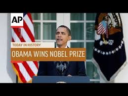 During his 2009 nobel prize acceptance speech in oslo, president barack obama addressed the controversy of winning the award while being a wartime 10, 2009, president obama accepted the nobel peace prize in oslo. Obama Wins Nobel Peace Prize 2009 Today In History 9 Oct 18 Youtube