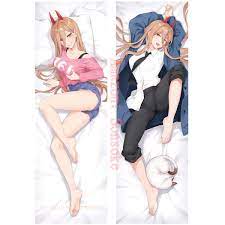 Amazon.com: Sonsoke Chainsaw Man Anime Figure Power Body Pillow Case Cover  Hugging Pillow Pillowcase Stuffed Double-Sided Printed Peach Skin Plush 59  x 20 Inch (Power 5) : Toys & Games