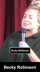 Becky Robinson Comedian Can Thrown at Face