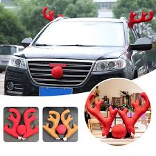 Reindeer sleigh rides are a popular way to get close to the fabled animal. A Pair Reindeer Antlers For Car Autotruck Van Christmas Decoration Accessories Gift Car Antler Ears Christmas Ornament Car Ear Aliexpress
