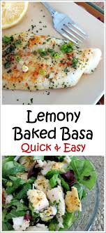 lemony baked basa quick and easy