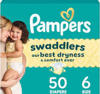 Diapers Size 6, Pampers Swaddlers Disposable Baby Diapers, Super Pack, 50  Count : Amazon.co.uk: Baby Products