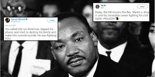 Edgar hoover was personally hostile toward king, believing that the civil rights leader was the fbi was created in 1909 as the justice department's unit to investigate federal crimes. The Fbi Paid Tribute To Martin Luther King Jr And People Pointed Out The Agency S Dark History Indy100 Indy100