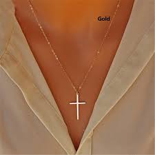 Browse these and other top fine jewelry gifts , whether you're treating yourself or celebrating an extraordinary woman in your life. Simple Gold Silver Cross Necklace Fashion Pendant Necklace For Woman Jewelry Gifts Wish
