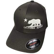 California Flag Flexfit Baseball Hat California Republic Clothes