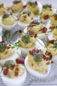 Italian Deviled Eggs In 2020 Deviled Eggs Baking With Honey Recipes