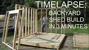 Some metal sheds can be shipped to you at home, while others can be picked up in store. Complete Backyard Shed Build In 3 Minutes Icreatables Shed Plans Youtube