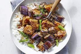 Spicy Chicken And Eggplant Stir Fry Real Simple Eggplant Stir Fry Eggplant Recipes Easy Japanese Eggplant Recipes