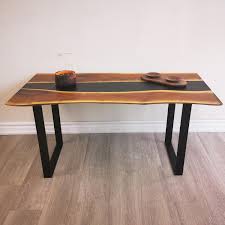 Wood slab and tree round tables. Live Edge Coffee Table Premium Canadian Walnut Toronto