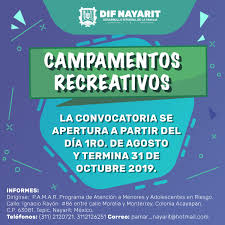 664 likes · 50 talking about this. Sistema Dif Nayarit Sur Twitter Invitamos A La Ciudadania En General Para Sumarse A El Programa Campamentos Recreativos 2020 De Pamar Brindando La Oportunidad De Visitar Las Instalaciones De Campamentos Recreativos