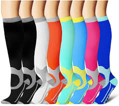 Coolover Compression Socks Women Men 3 5 7 Pairs Best Medical Nursing Travel Flight Socks Running Compression Socks Womens Compression Socks Flight Socks