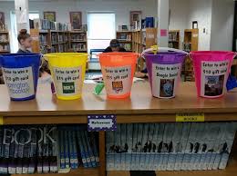 Every Student With A Clear Library Record At The End Of The Year Gets A Raffle Ticke School Library Books School Library Organization Elementary School Library
