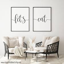 Some affiliate links are included; Let S Eat Dining Room Wall Decor Let S Eat Sign Etsy In 2021 Dinning Room Wall Decor Dining Room Wall Art Dining Room Art