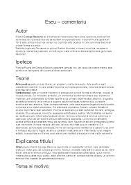 În prezentarea celor mai importante figuri de stil se ține seamă de gradul lor de complexitate și de relațiile care se stabilesc. Doc Eseu Plumb Bacovia Magda Cazacu Academia Edu