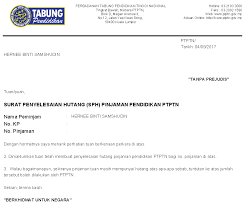 We did not find results for: Surat Penyelesaian Hutang Sph Pinjaman Pendidikan Ptptn
