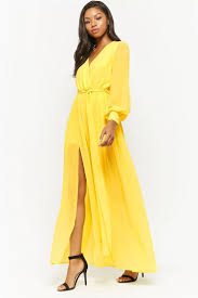 Chiffon Maxi Dress Forever21 Chiffon Dress Long Yellow Chiffon Dress Chiffon White Dress