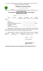 Contoh Surat Lamaran Calon Kepala Desa Surat Pedesaan Pendidikan