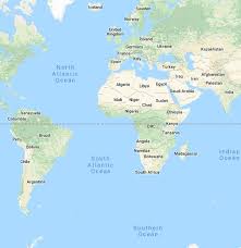 Namibia fue durante tres décadas (de 1884 hasta el fin de la primera guerra mundial) una colonia alemana. Mapa Satelital Google My Maps