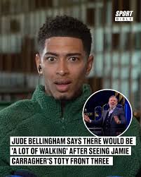 🗣 "This was too funny. Carragher still fuming Bellingham chose Madrid." 🗣  "Jude has got such a great personality. So chilled and down to earth." 🗣  "Once again CBS putting our coverage