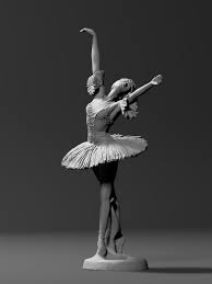 Female Ballet Dancer 3d Print Model Cgtrader