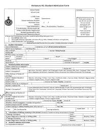 No admission decision shall be impacted, and no student disadvantaged, if a standardized test score is not provided. Student Admission Form Fill Online Printable Fillable Blank Pdffiller