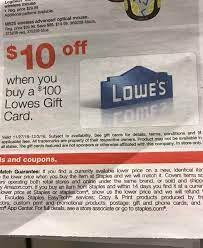 Check spelling or type a new query. 10 Off 100 Lowe S Gift Card At Staples Thepicky