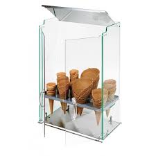 Advertising plexiglass ice cream cone (with light function) hot new products for 2016 by huasheng group. Cone Holders