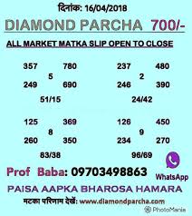 15 Daily Kalyan Matka Paper Diamond Parcha Click Here